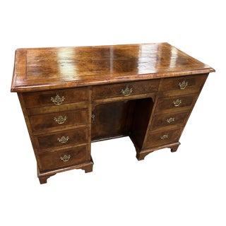 19th Century Georgian Crossbanded Walnut Console For Sale