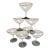 Vintage Midcentury Champagne Coupes, Set of Seven For Sale