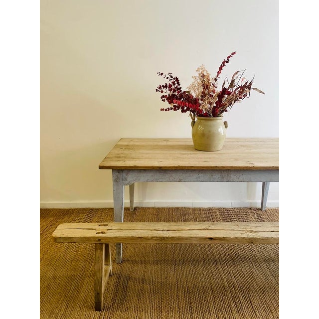 Wood French Dining Table in Oak For Sale - Image 7 of 8