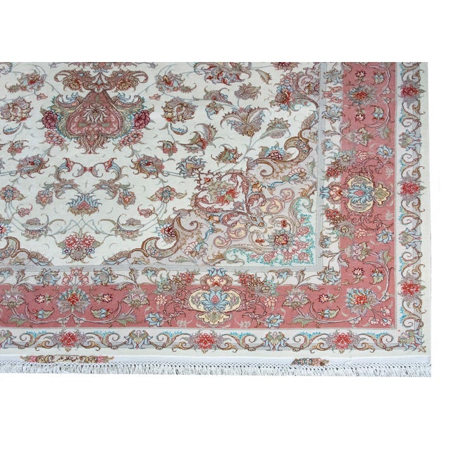Vintage Tabriz Rug For Sale - Image 13 of 15