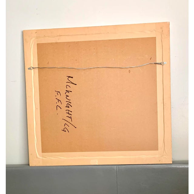 Contemporary 1980s Thomas McKnight Bel Air Large Unsigned Serigraph on Paper - Framed For Sale - Image 3 of 5