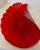 Large Centerpiece Festive Art Glass Hand-Blown Crimson Red and White-Speckled Conch Shell For Sale - Image 10 of 15