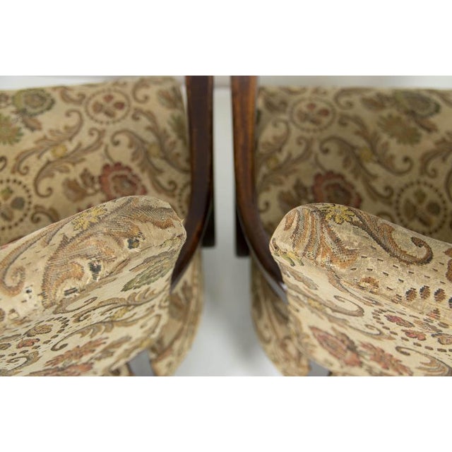 Art Deco H-237 Armchairs attributed to Jindřich Halabala, Czech Republic, 1930s, Set of 2 For Sale - Image 11 of 13