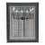 Mid Century Traditional Mint Green & Silver Wood Wall Mirror For Sale