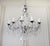 French Country Antique Reproduction Italian Chandelier With Beaded Arms and Rock Style Crystals For Sale - Image 3 of 11