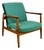 GFM-64 Lounge Chair in Green by Edmund Homa, 1970s For Sale