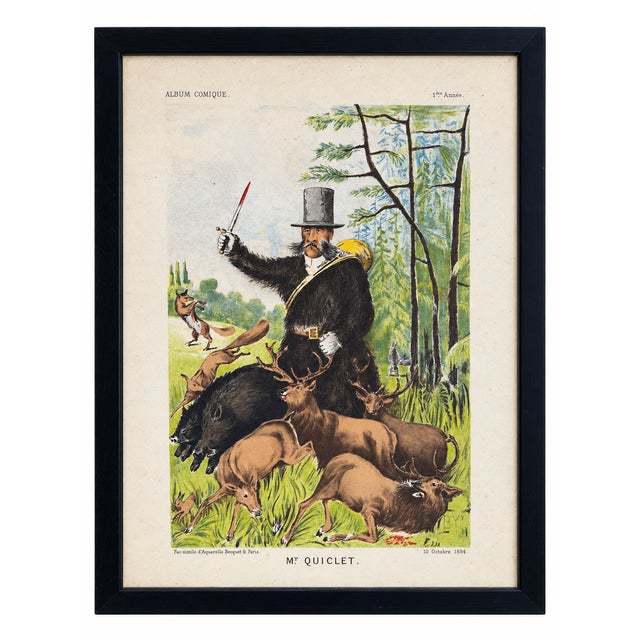 Antoine Bisetzky, Suite of 8 French Equestrian Album Comique, 1885, Chromolithograph For Sale - Image 6 of 10