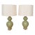 Paul Schneider Ceramic Gourd Lamps—Hand Crafted & Signed (Pair) For Sale