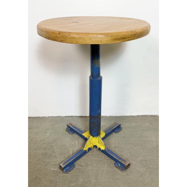 Vintage Industrial Workshop Stool, 1960s For Sale - Image 6 of 14