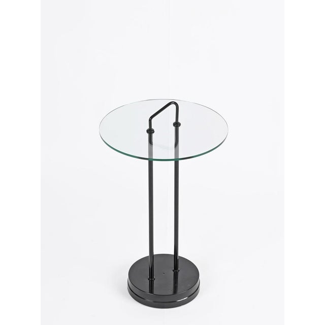 Side Table in Metal with Crystal and Carrara Marble by Magistretti, Italy, 1970s For Sale - Image 3 of 13