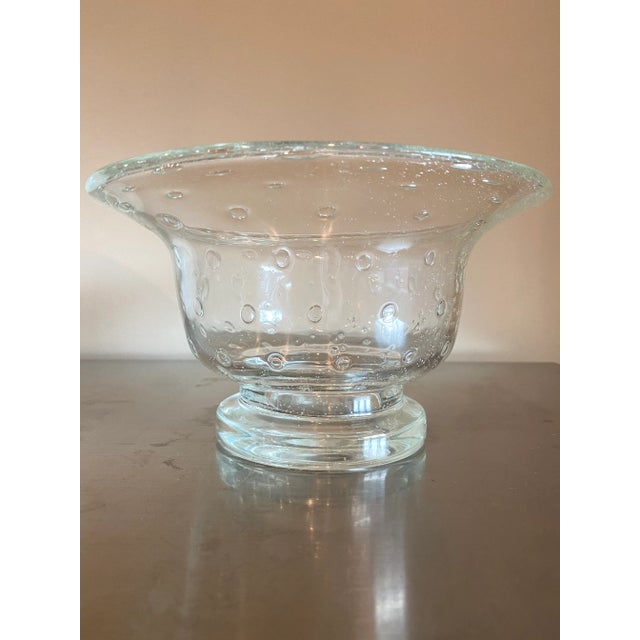 1950s Hand-Blown Bubble Seeded Glass Bowl For Sale In Dallas - Image 6 of 6