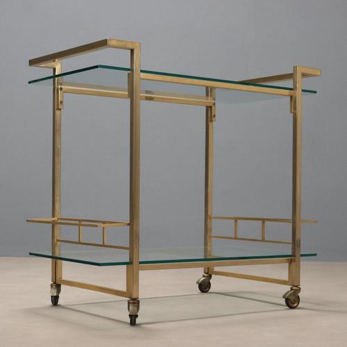Metal Vintage Serving Trolley, 1970s For Sale - Image 7 of 8
