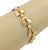 The Leaf & Bead 14k Yellow Gold Link Bracelet is a vintage piece of fine jewelry that exudes elegance and charm. The...