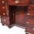 Wood Antique English Campaign Leather Top Desk For Sale - Image 7 of 10