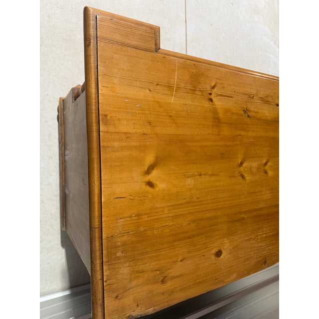 Antique Pine Three Drawers - Chest of Drawers From England For Sale - Image 12 of 18