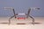 Metal 20th Century Bauhaus Tubular Steel Flower Stand with Colored Glass Shelves, Czechoslovakia, 1930 For Sale - Image 7 of 8