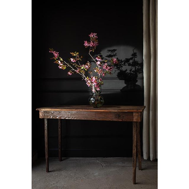 Contemporary 19th Century Reclaimed Wood and Copper Console Table For Sale - Image 3 of 18