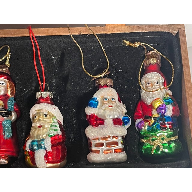 Vintage Thomas Pacconi Handmade Christmas Ornaments in Box For Sale - Image 4 of 8
