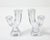 Glass 1970's Daum France Crystal Glass Candle Holders - A Pair For Sale - Image 7 of 12