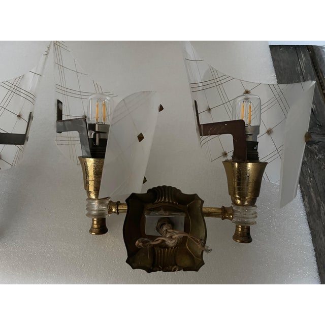 Vintage Wall Lights by Pierre Guariche, 1960s, Set of 2 For Sale - Image 11 of 13