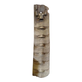 Antique Original Old Naga Sculptural House Post For Sale