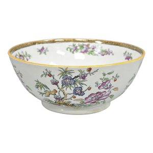 Antique Edge Malkin & Co Indian Tree English Transferware Porcelain Serving Bowl