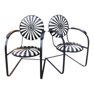 Mid 20th Century Francois Carre Cantilever Rockers - A Pair, Attributed For Sale
