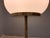 Satin Brass & Large Ribbed Milky Glass Floor Lamp For Sale - Image 13 of 17