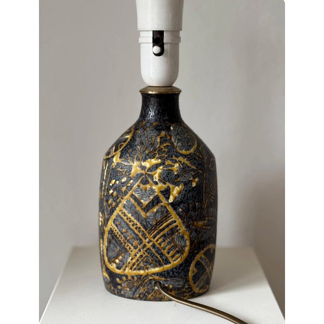 1970s Table Lamp by Nils Thorsson for Royal Copenhagen, 1970s For Sale - Image 5 of 7