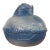 Large Ceramic Abstract Blue Vase For Sale