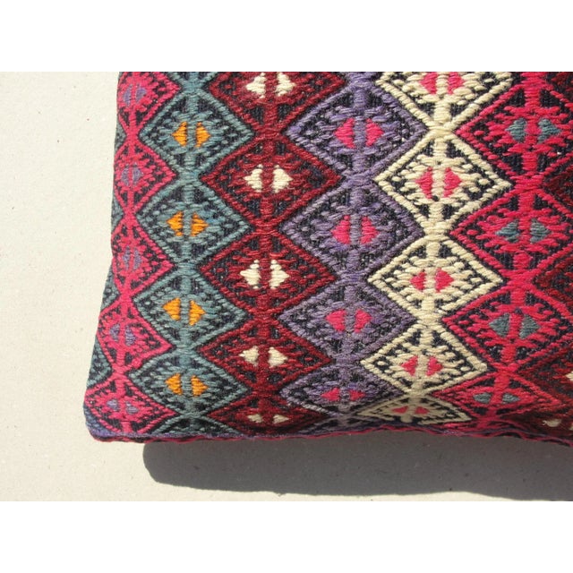 Textile Kilim Rug Pillow Cover For Sale - Image 7 of 9
