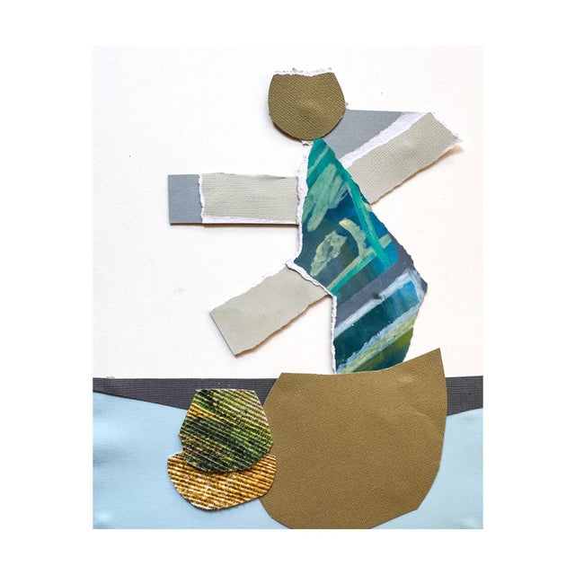 "Cut to the Feeling" is an original mixed media framed collage on paper by Zac Woodiel. This is one of four pieces in the...