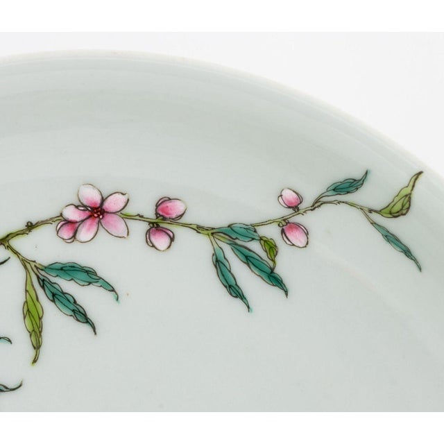 Chinese Chinese Porcelain Si Bat & Peach Motif Charger For Sale - Image 3 of 9