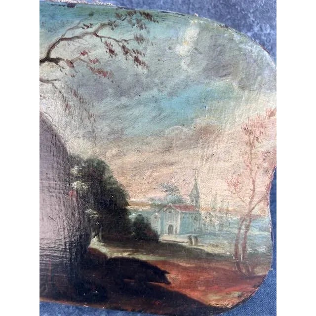 18th Century 18th Century St Anthony in the Desert - Religious Oil Painting For Sale - Image 5 of 8