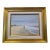 Original Oil Painting “Deserted Beach” by Nicky Gioia Mitchell – Coastal Seascape, Framed For Sale