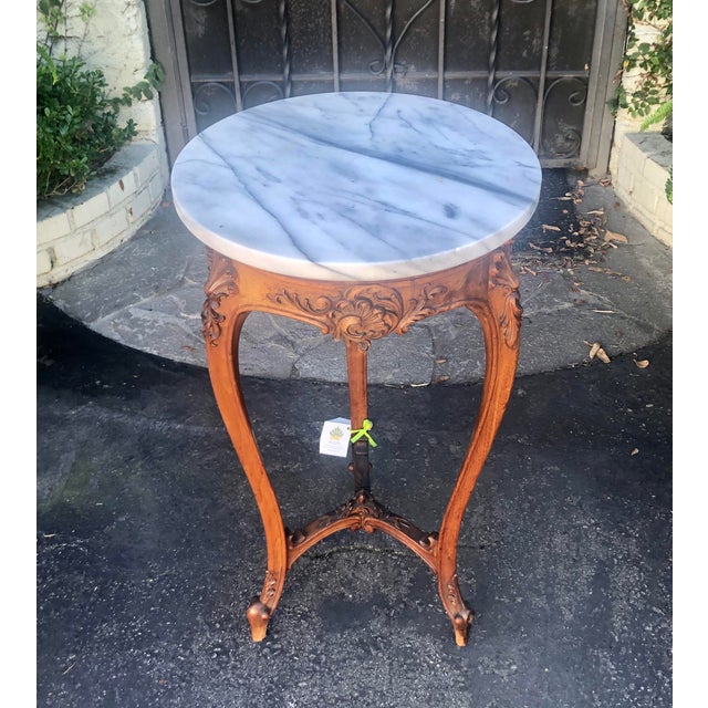 Antique French Provincial Marble Top Occasional Table Chairish