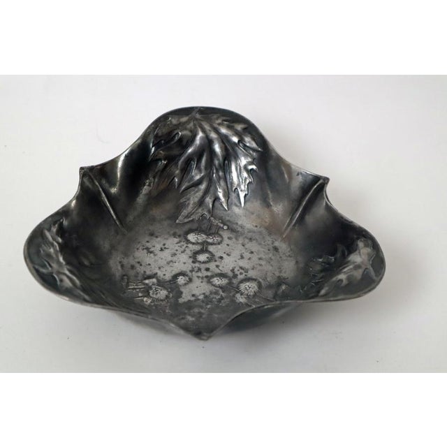 Art Nouveau Bowl with Thistles and Leaves from Bing & Gröndahl, Denmark, 1900s For Sale - Image 10 of 14