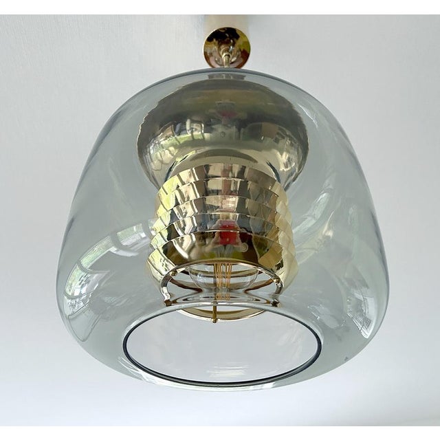 Vintage Glass Pendant Light from Erco, 1970s For Sale - Image 9 of 14