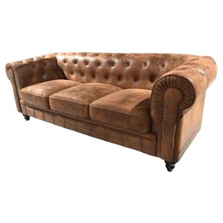 Spanish Three-Seater Sofa by Spanish Manufactory For Sale