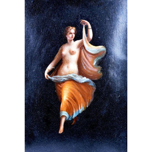 Italian School Artist, Night and Day, 19th Century, Oil Paintings, Framed, Set of 2 For Sale - Image 5 of 7