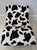 Age: C.1970s Details: Mid Century Modern High Quality Construction Tufted Cow Print Upholstery Un-Marked As To Manufacture...