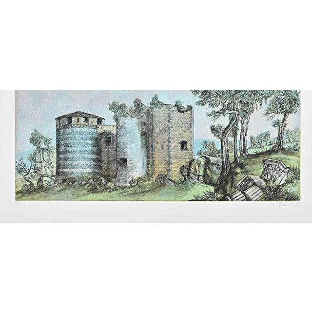 Landscape is an original etching realized by Marco Bonechi in the late 20th Century. Hand-signed. Numbered. Edition 7/99....