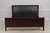 Age: Approx: 20 Years Old Details: Possibly Barbara Barry Mahogany Textured Leather Headboard Bolted Rail Construction...