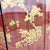 Red Chinese Six-Panel Red and Gold Lacquered Folding Screen/Room Divider For Sale - Image 8 of 12
