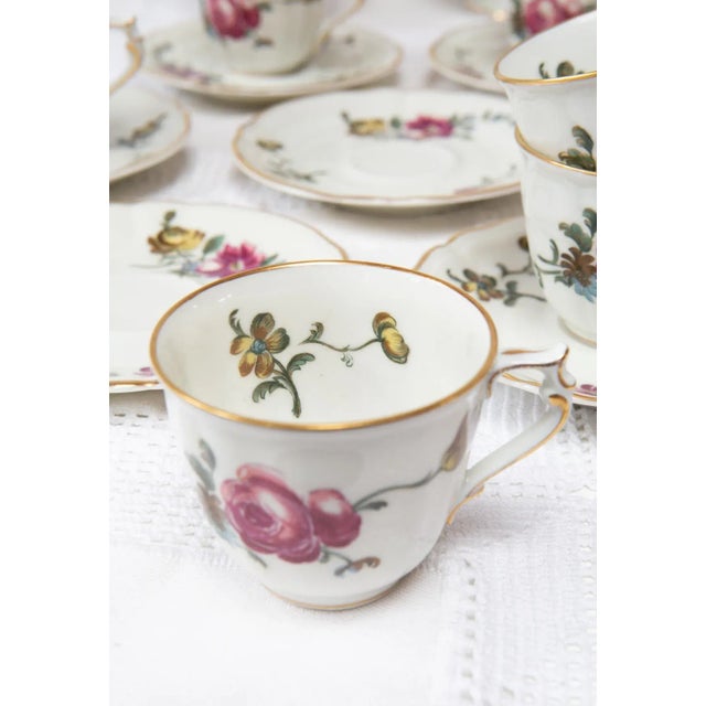1920s Flower Coffee Service for 10 from Limoges Bernardaud, 1920s-1930s, Set of 23 For Sale - Image 5 of 9