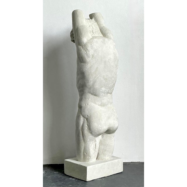 White Atelier De Moulages Plaster Cast of Marsyas – Grand Tour Sculpture For Sale - Image 8 of 11