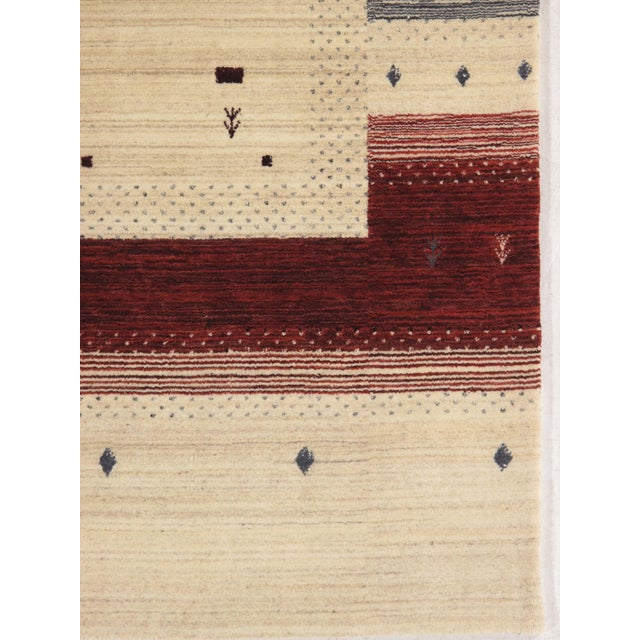 Vintage Hand-Knotted Gabbeh Rug 8'0" X 10'0" For Sale - Image 4 of 6