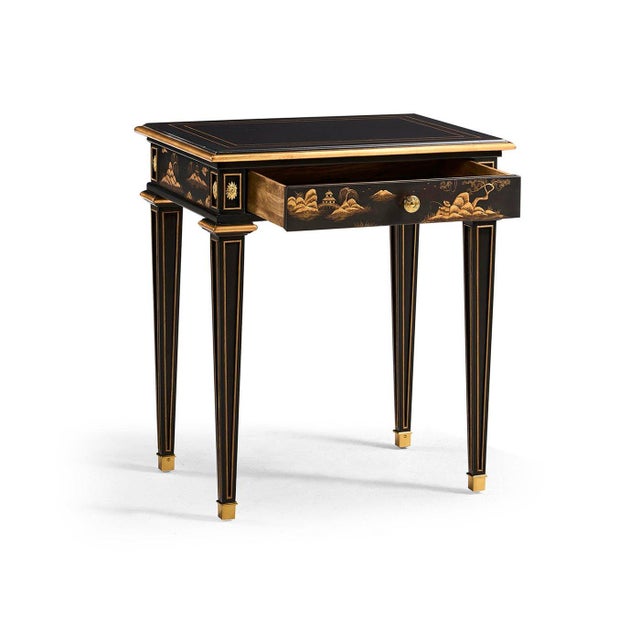 The Chinoiserie End Table shows off classic neoclassical design with a touch of Asian-inspired art. Its elegant shape,...