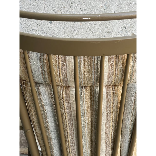 1970s Vintage Windsor Neutral Painted Chair For Sale - Image 10 of 11