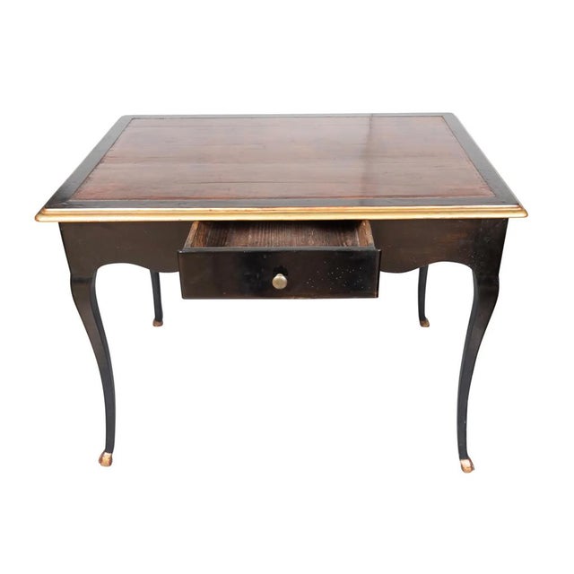 French Early Louis XV Ebonized Writing Table For Sale - Image 3 of 10